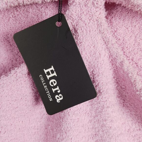 Hera Pink Cut Out Sweater Dress Boucle Bodycon Stretch Long Sleeves Size S NWT - Picture 7 of 9